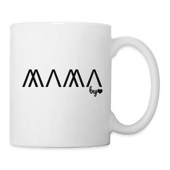 Mama by Heart – Muttertag Mutter Monogramm - Tasse - Weiß - Rechts