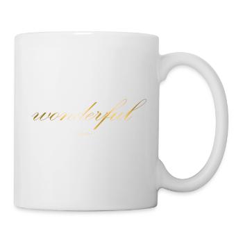 Wunderbar - Tasse - Weiß - Rechts