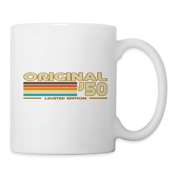 Original 50 Vintage Rainbow - Tasse - Weiß - Rechts