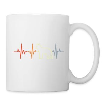 German Shepherd Heart Line - Mug - white - Right