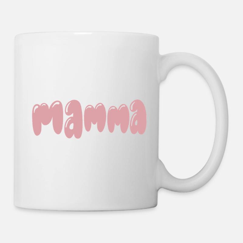 Bubbly Mom Playful Style Pink - Mug - white