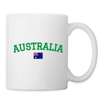 Australia Flag Design Green - Mug - white - Right
