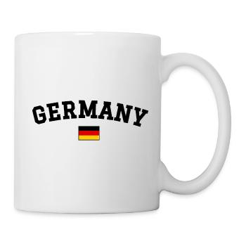 Spanien Flagge Design Englisch Schwarz - Tasse - Weiß - Rechts