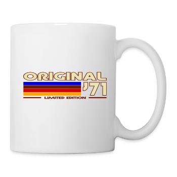 Original 71 Rainbow Retro Badge - Mug - white - Right