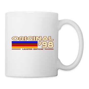 Originales 98er Retro Rainbow - Tasse - Weiß - Rechts