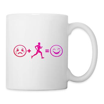 Laufsport Geschenkidee für ein Laufsport Liebhaber - Tasse - Weiß - Rechts