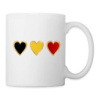 Belgium Heart - Tasse - Weiß - Rechts