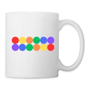 Fierté arc-en-ciel - Mug blanc - blanc - Droite