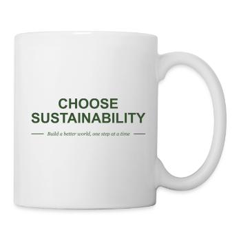 Choose Sustainability - Mug - white - Right