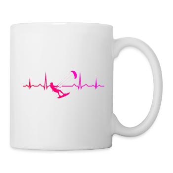 The water sports enthusiasts and kitesurfing go together - Mug - white - Right