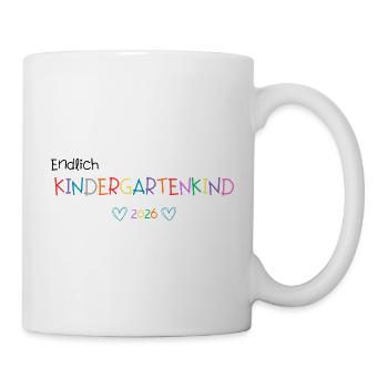 KINDERGARTENKIND 2026 - Tasse - Weiß - Rechts