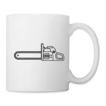Kettensäge - Tasse - Weiß - Rechts