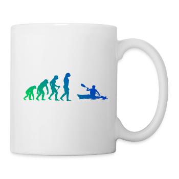 Geschenkidee für einen Kanuten mit Wildwasserkajak - Tasse - Weiß - Rechts