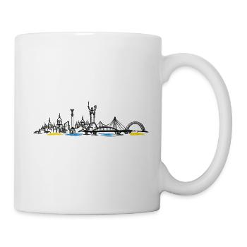 Ukraine Design Ukraine Flag Sunflower Wheat Map - Tasse - Weiß - Rechts