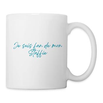 Je_suis_fan_de_mon_staffie - Mug blanc - blanc - Droite