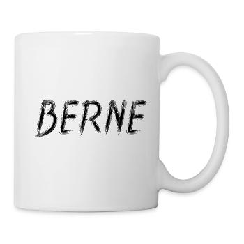 Bern Swiss Style Grunge Brush Black - Tasse - Weiß - Rechts