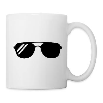 Cadeau des vacances d’été pour les lunettes de soleil - Mug blanc - blanc - Droite