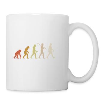 Fishing Evolution Funny Fisherman Gift - Mug - white - Right