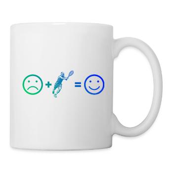 Geschenkidee für einen Tennis mit Tennis - Tasse - Weiß - Rechts