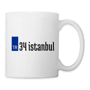 34 İstanbul Plaka Streetwear - Tasse - Weiß - Rechts