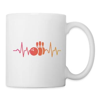 Bowling Sunset Heartbeat Bowler - Mug - white - Right