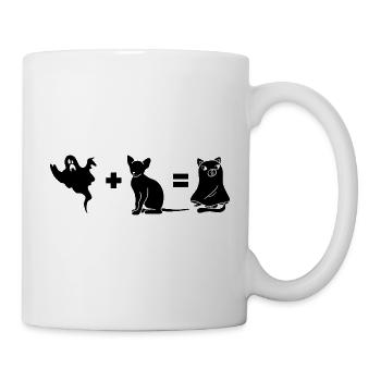 Funny Halloween Dog Ghost - Tasse - Weiß - Rechts
