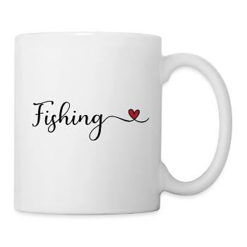 Angeln - Tasse - Weiß - Rechts