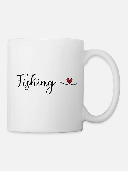 Angeln - Tasse - Weiß