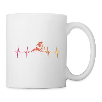 Mountainbike Heartbeat Sunset Mountainbike - Tasse - Weiß - Rechts