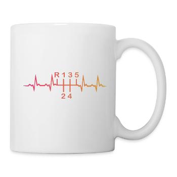 5-Gang-Schaltgetriebe Sunset Heartbeat - Tasse - Weiß - Rechts