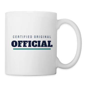 Lettrage officiel du collège - Officiel de l’équipe - Mug blanc - blanc - Droite