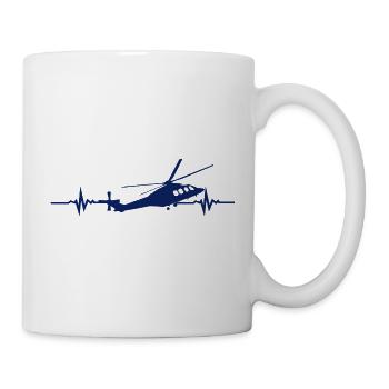 Helicopter Helicopter Heartbeat - Mug - white - Right