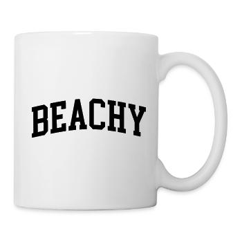 Beachy minimalist summer beach style - Mug - white - Right