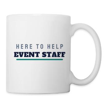 Event Staff College Schriftzug - Team Crew - Tasse - Weiß - Rechts