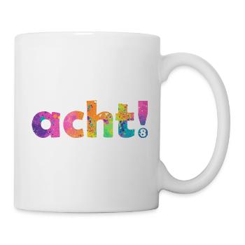 ACHT 8 JAHRE 8. GEBURTSTAG - Tasse - Weiß - Rechts