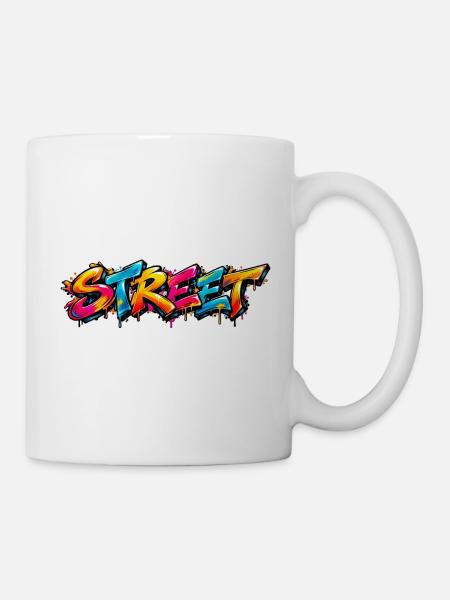 STREET – Graffiti Urban Art - Tasse - Weiß