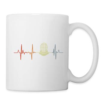 Vintage Fechten Herzschlg - Tasse - Weiß - Rechts