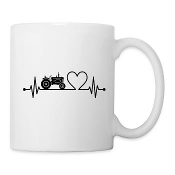 Traktor / Traktor / Traktor - Tasse - Weiß - Rechts