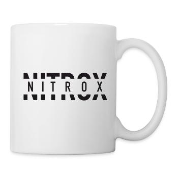 Nitrox Split Text Logo für SCUBA Taucher - Tasse - Weiß - Rechts