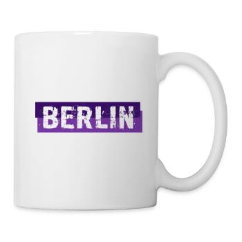 Berlin - Grunge Slogan - Deutschland - Germany - Tasse - Weiß - Rechts