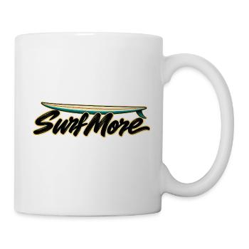 Surf More – Noserider Classic - Tasse - Weiß - Rechts