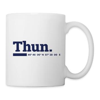 Thun Koordinaten - Tasse - Weiß - Rechts