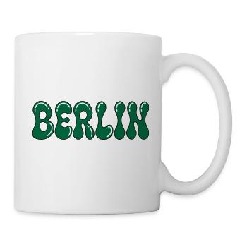 Berlin Psychedelic Green Black - Tasse - Weiß - Rechts