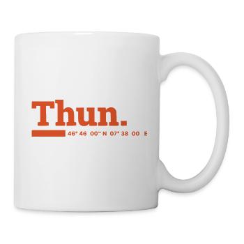 Thun Koordinaten - Tasse - Weiß - Rechts