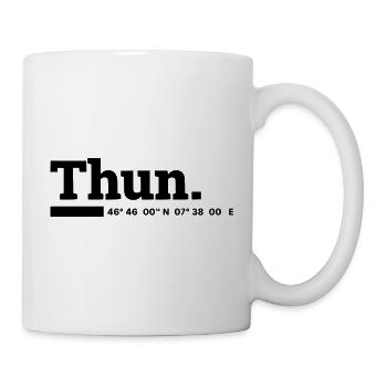 Thun Koordinaten - Tasse - Weiß - Rechts