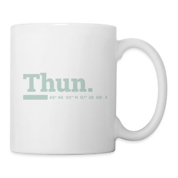 Thun Koordinaten - Tasse - Weiß - Rechts