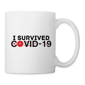 Ich habe Covid-19 überlebt - Tasse - Weiß - Rechts