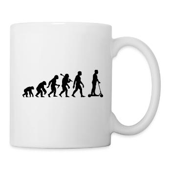 Roller Evolution Elektroroller Rollerfahrer - Tasse - Weiß - Rechts