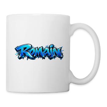 Romain Graffiti Name: Der König der Straße! - Tasse - Weiß - Rechts