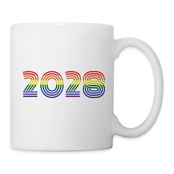 Rainbow 2028 - Tasse - Weiß - Rechts